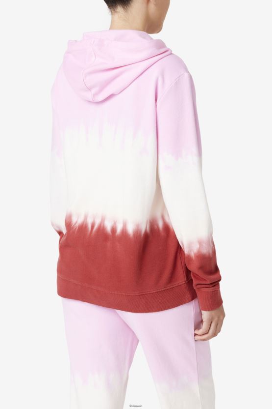 سترة بغطاء رأس من Fila Pirouette/أبيض/أحمر ترابي من Aerolynn BX00H41534 دوران / أبيض / أحمر ترابي FILA