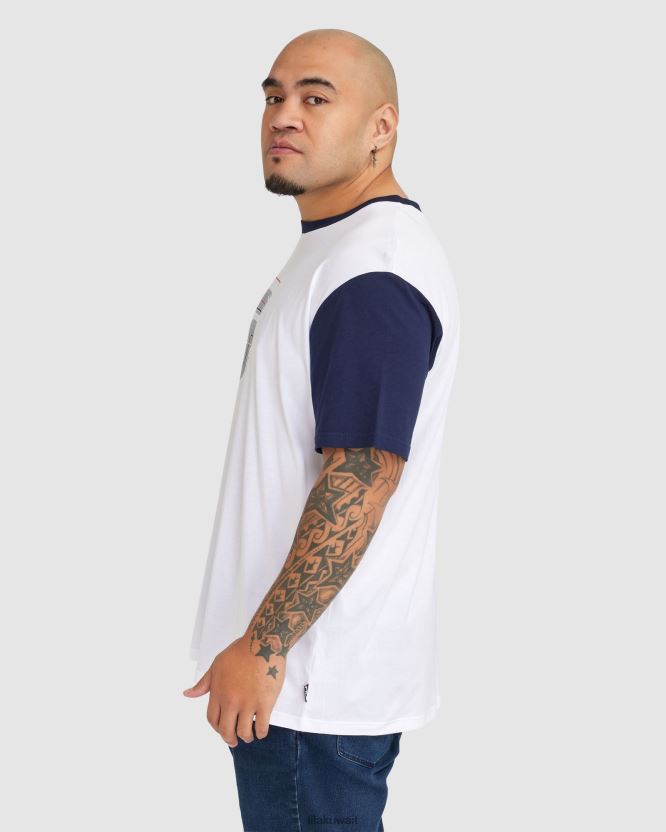تي شيرت Fila للرجال Plus Lennox باللون الأبيض BX00H42365 أبيض FILA