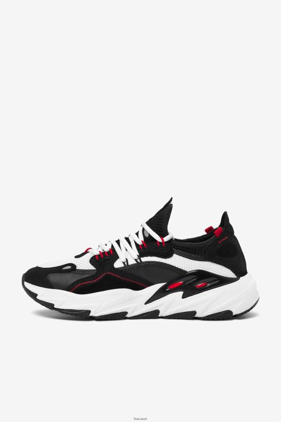 أبيض/أسود/أحمر Fila للرجال Ray Tracer Evo 2 BX00H4135 أبيض / أسود / أحمر FILA