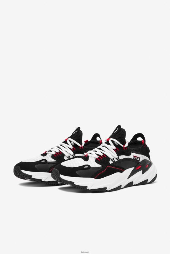 أبيض/أسود/أحمر Fila للرجال Ray Tracer Evo 2 BX00H4135 أبيض / أسود / أحمر FILA