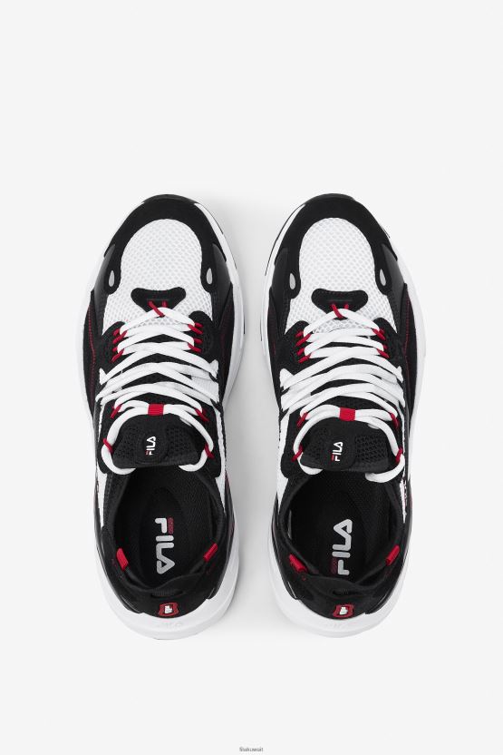 أبيض/أسود/أحمر Fila للرجال Ray Tracer Evo 2 BX00H4135 أبيض / أسود / أحمر FILA