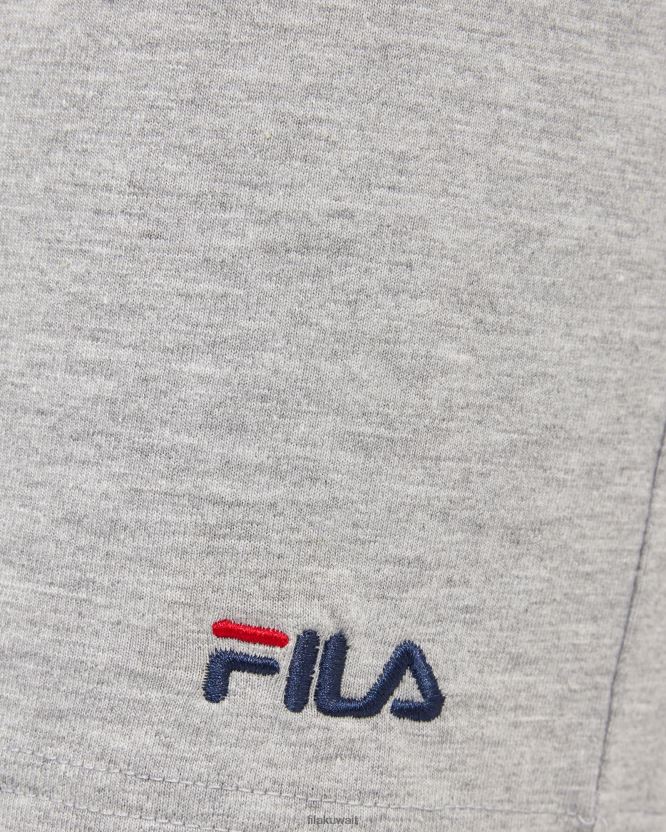 شورت Fila Silver Marle الأساسي متوسط ​​الطول للرجال BX00H42332 مارل فضي FILA