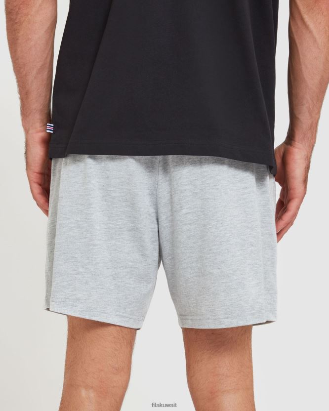 شورت جيرسي كلاسيكي للرجال Fila Silver Marle BX00H42438 مارل فضي FILA
