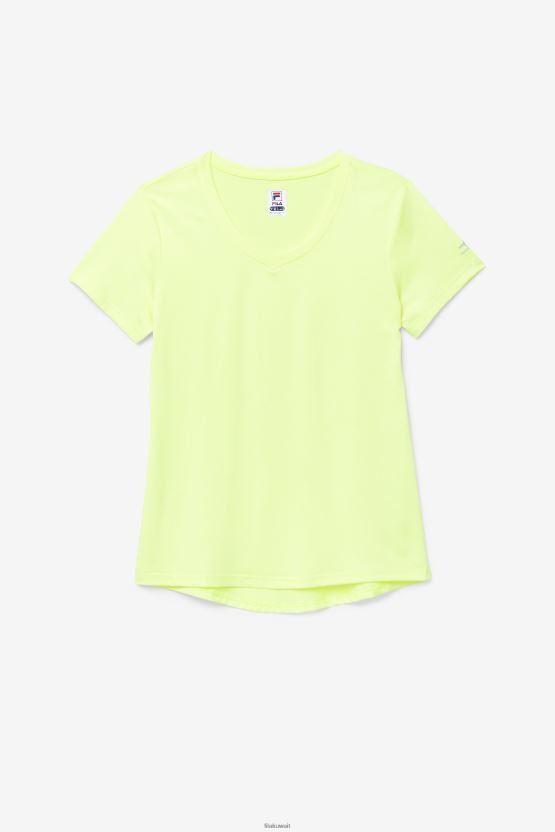 Fila كرة مخلل صفراء حريرية على شكل حرف V BX00H42032 هيذر أصفر FILA