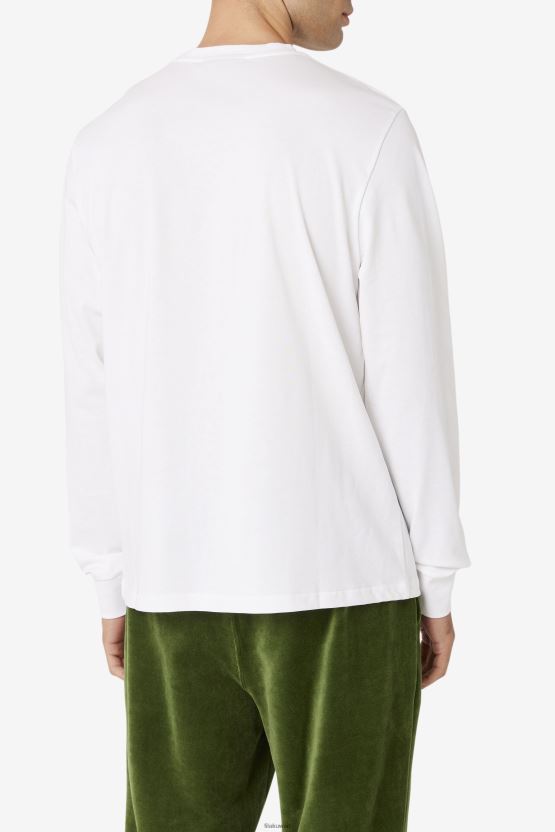 تيشيرت Fila White Fila x Paterson بأكمام طويلة BX00H4328 أبيض FILA