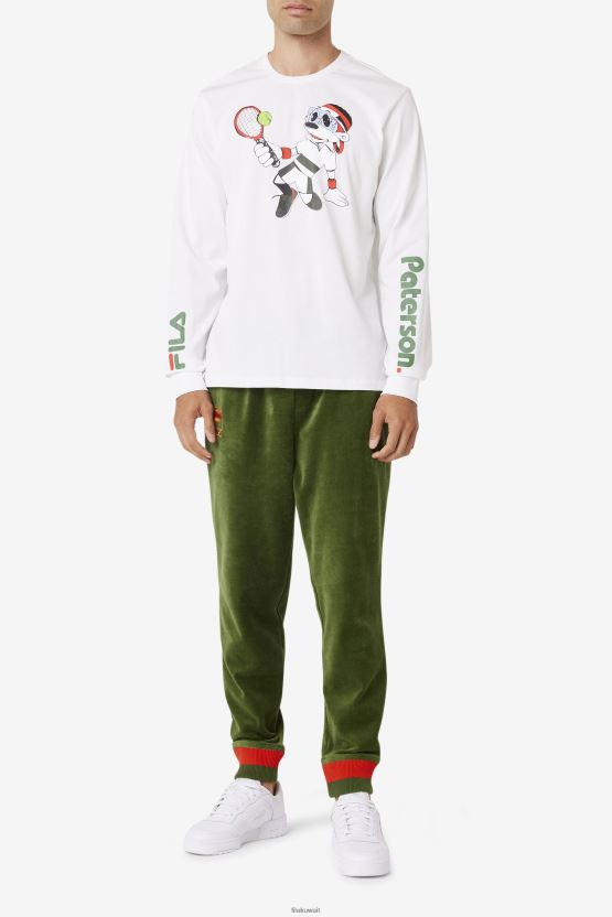 تيشيرت Fila White Fila x Paterson بأكمام طويلة BX00H4328 أبيض FILA