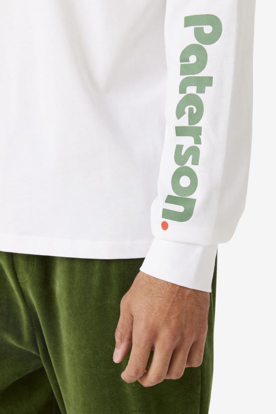 تيشيرت Fila White Fila x Paterson بأكمام طويلة BX00H4328 أبيض FILA