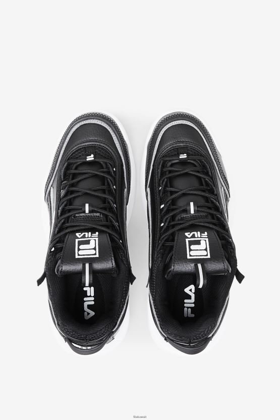 Fila Women's Disruptor 2 EXP أسود/نصب تذكاري/أبيض BX00H41237 أسود / نصب تذكاري / أبيض FILA