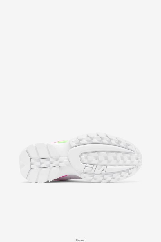أبيض/وردي/أخضر Fila Women's Disruptor 2 Premium BX00H41155 أبيض/وردي/أخضر FILA