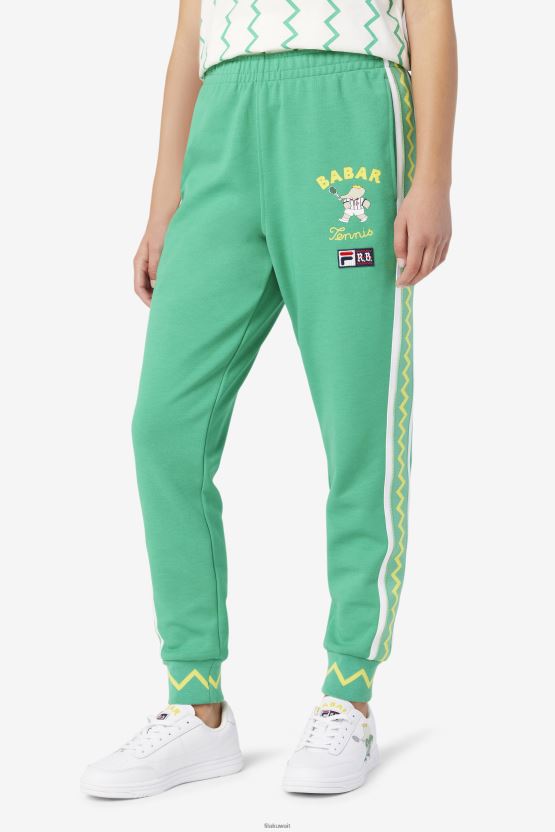 فيلا ديب نعناع/أبيض Fila X RB babar Evertt jogger BX00H4700 نعناع عميق/أبيض FILA