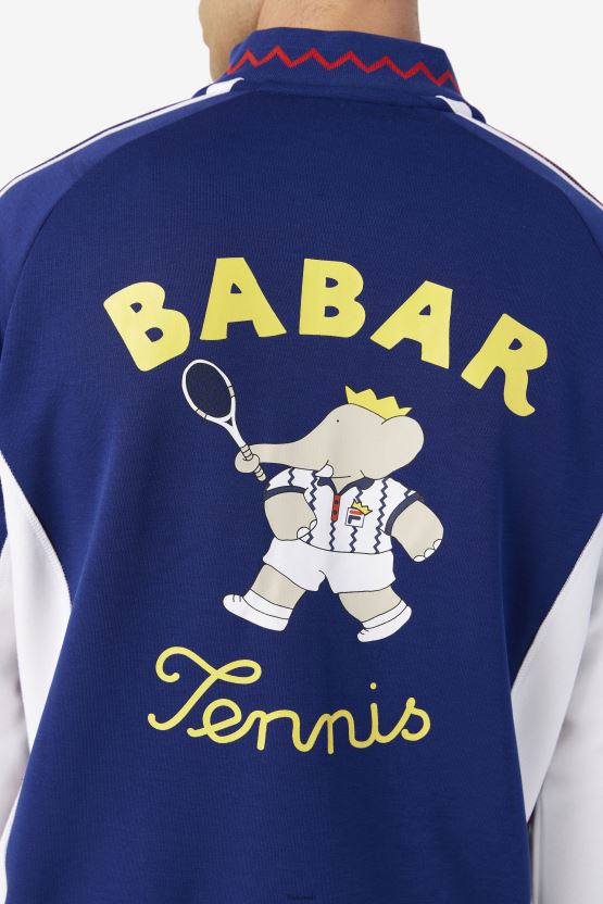 سترة Fila X RB babar Iggy Fila Beacon أزرق/أبيض BX00H4890 منارة زرقاء/بيضاء FILA