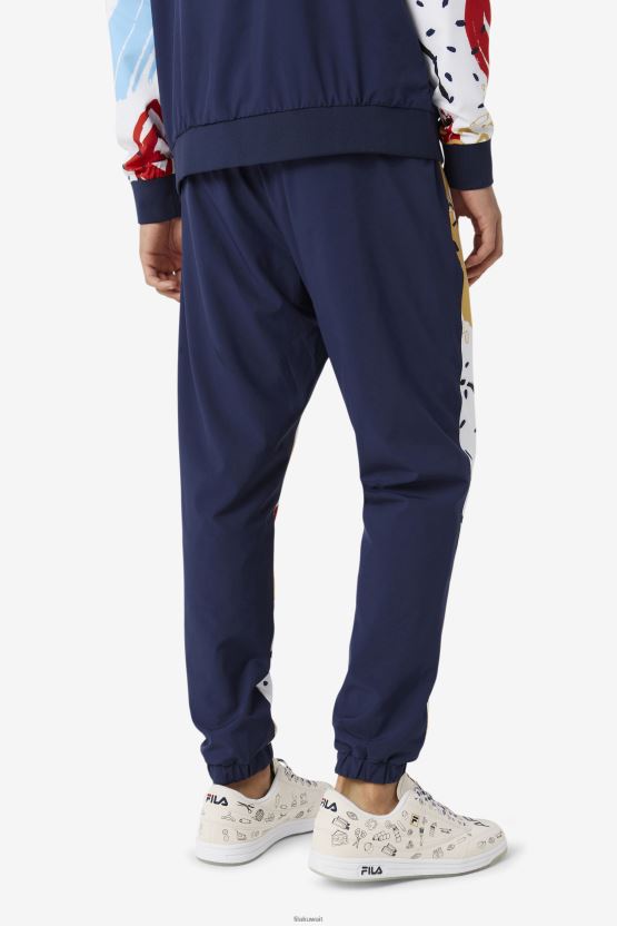 Fila X The Museum بنطال رياضي مطبوع Fila Peacoat/أبيض/أحمر BX00H4698 معطف / ​​أبيض / أحمر FILA