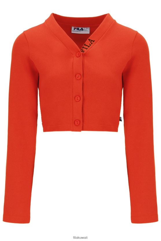سترة نسائية من Fila Zara بتصميم سميك ومضلع BX00H43399FILA