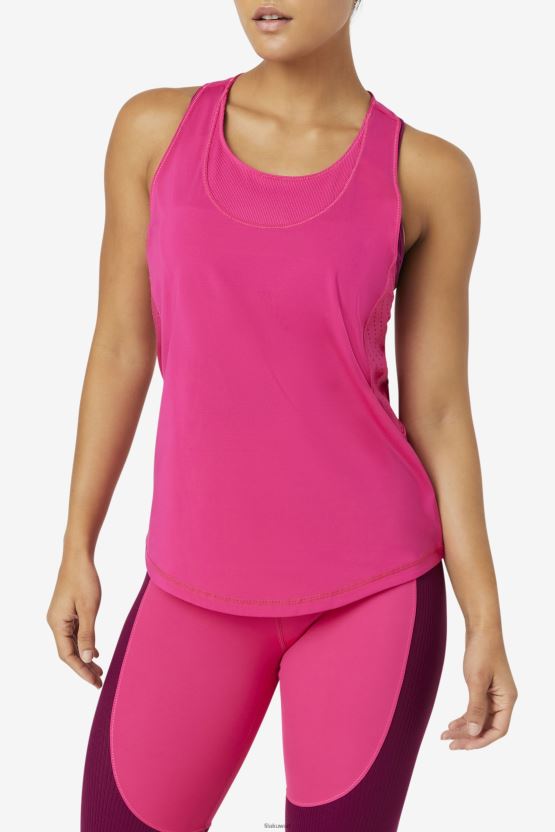 سترة علوية بدون أكمام من Fila brtpink Uplift ذات ظهر متسابق BX00H41882 com.brtpink FILA
