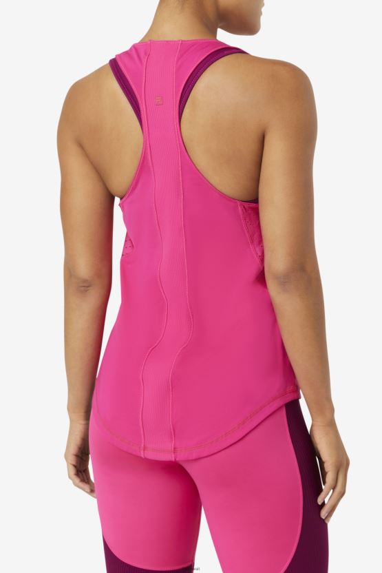 سترة علوية بدون أكمام من Fila brtpink Uplift ذات ظهر متسابق BX00H41882 com.brtpink FILA