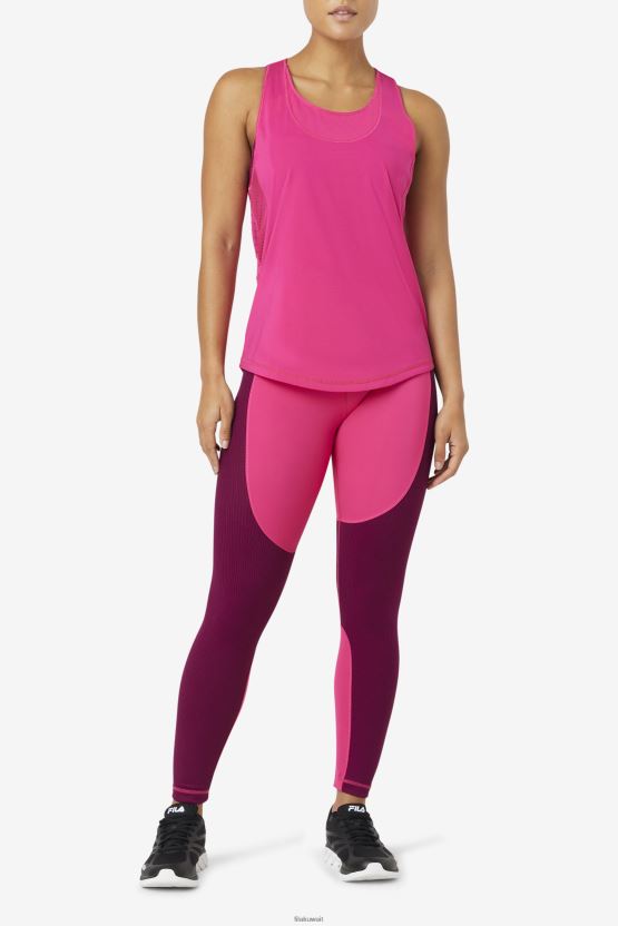 سترة علوية بدون أكمام من Fila brtpink Uplift ذات ظهر متسابق BX00H41882 com.brtpink FILA