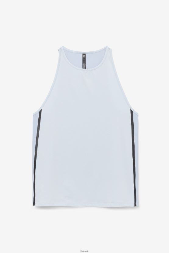 سترة علوية فضفاضة بدون أكمام من Fila باللون الأزرق الضبابي/أسود fi-lux BX00H41936 الضباب الأزرق / الأسود FILA
