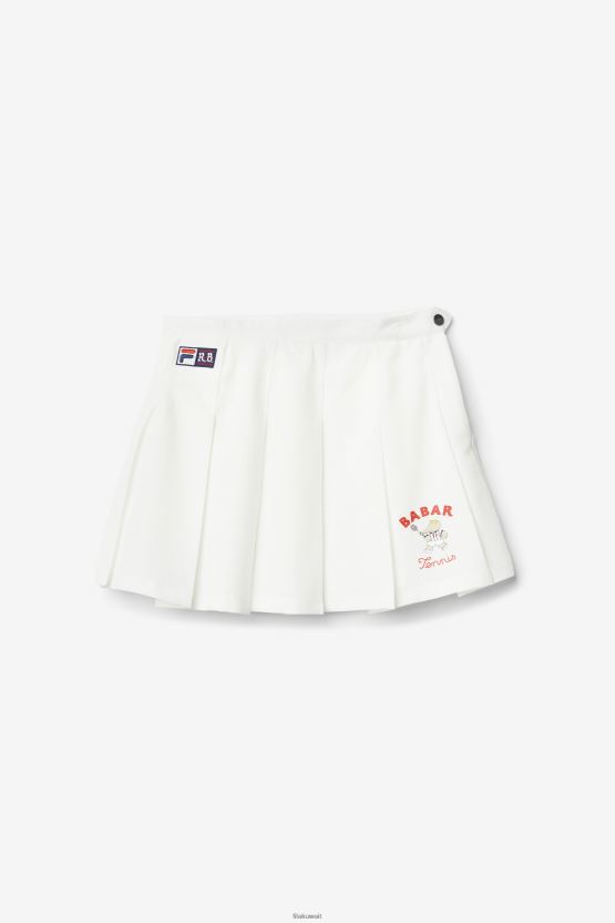 تنورة Fila x rb بابار لوفيل باللون الأبيض BX00H41751 أبيض FILA