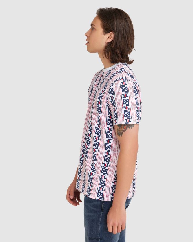 تي شيرت Harrison للرجال من Fila باللون الأبيض BX00H42380 أبيض FILA