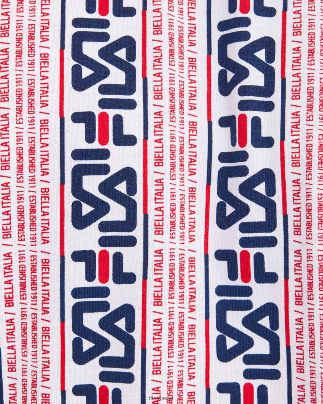 تي شيرت Harrison للرجال من Fila باللون الأبيض BX00H42380 أبيض FILA