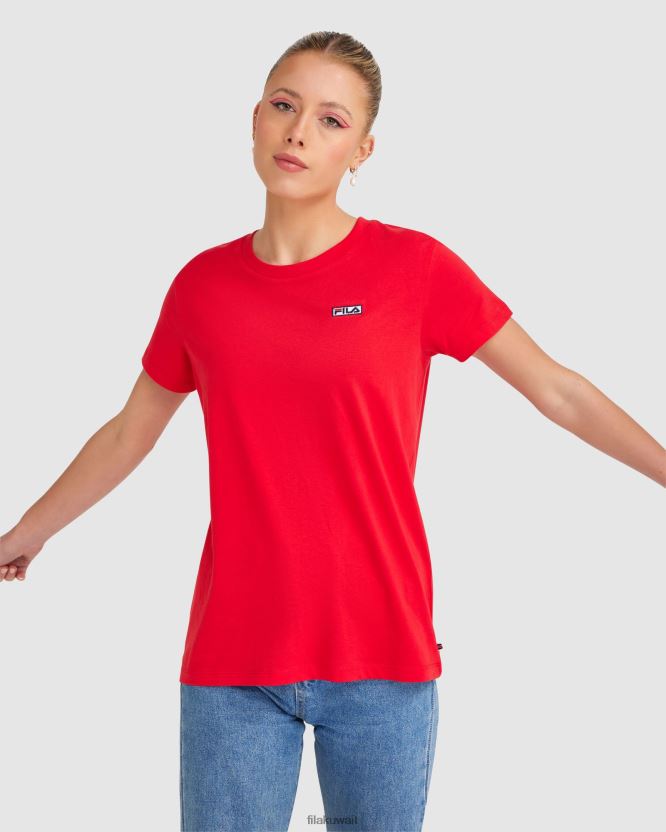 تي شيرت Imogen للسيدات من Fila باللون الأحمر BX00H42845 أحمر FILA