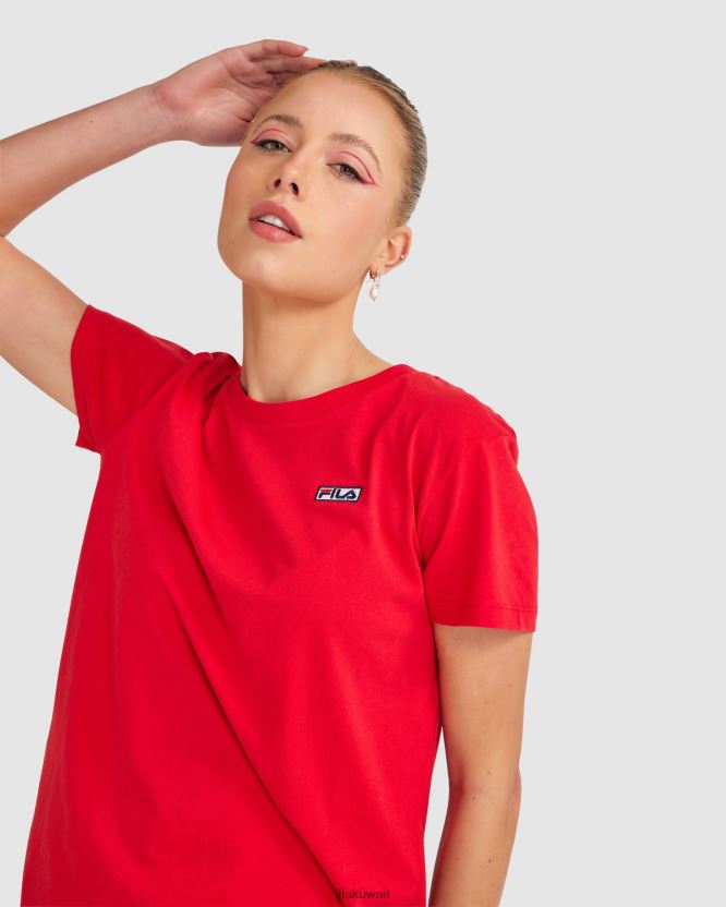 تي شيرت Imogen للسيدات من Fila باللون الأحمر BX00H42845 أحمر FILA