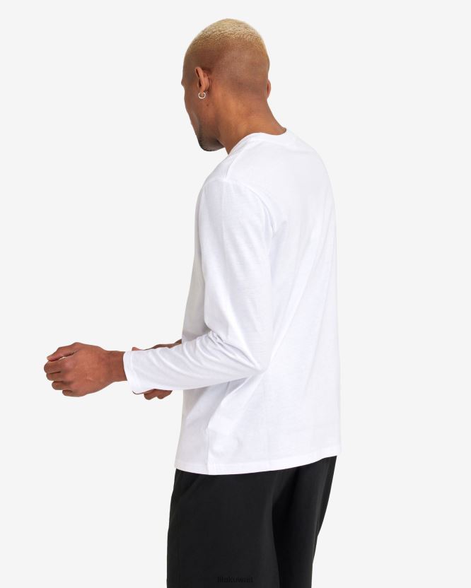 تي شيرت L/S الأساسي للرجال الأبيض BX00H42550 أبيض FILA