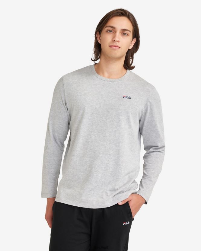 تيشيرت L/S الأساسي للرجال من Fila Silver Marle BX00H42552 مارل فضي FILA