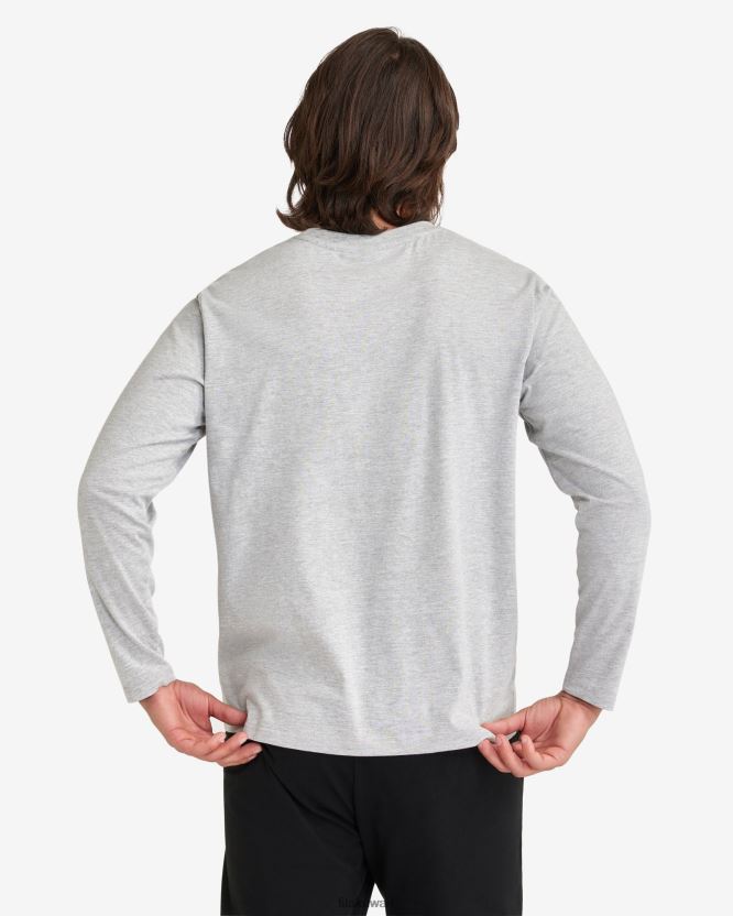 تيشيرت L/S الأساسي للرجال من Fila Silver Marle BX00H42552 مارل فضي FILA