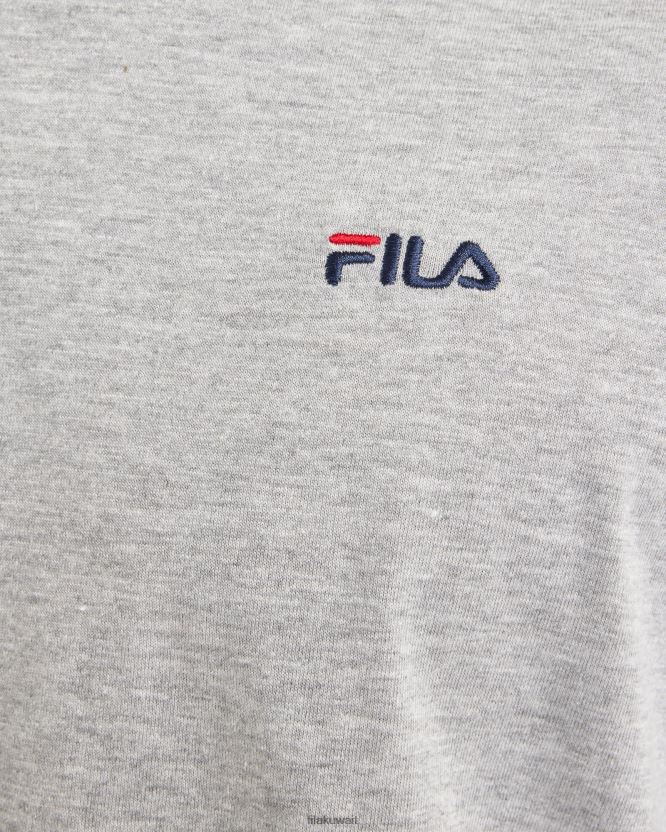تيشيرت L/S الأساسي للرجال من Fila Silver Marle BX00H42552 مارل فضي FILA