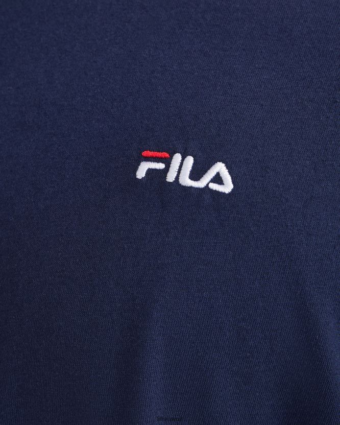 تي شيرت L/S أساسي للرجال من New Navy Fila BX00H42547 البحرية الجديدة FILA