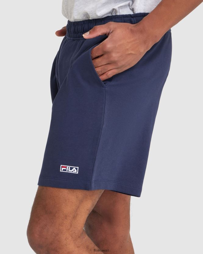 شورت سيان للرجال من New Navy Fila BX00H42421 البحرية الجديدة FILA