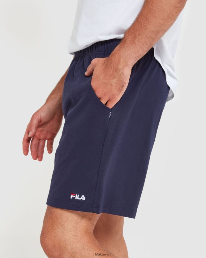 شورت جيرسي رجالي كلاسيكي من New Navy Fila BX00H42433 البحرية الجديدة FILA