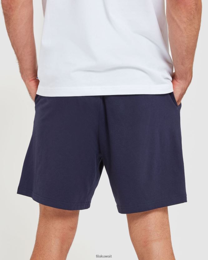 شورت جيرسي رجالي كلاسيكي من New Navy Fila BX00H42433 البحرية الجديدة FILA