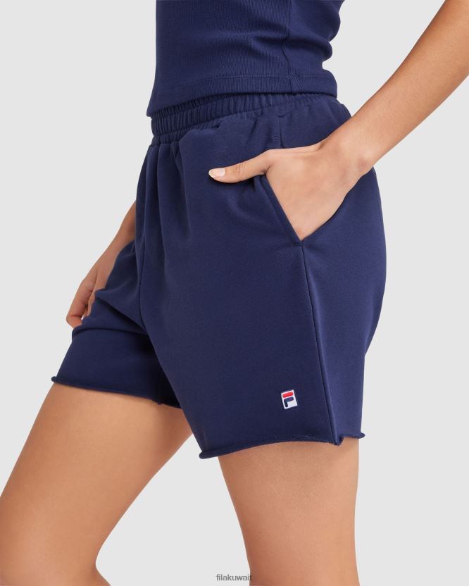شورت سينزيا قصير للنساء من New Navy Fila BX00H42835 البحرية الجديدة FILA