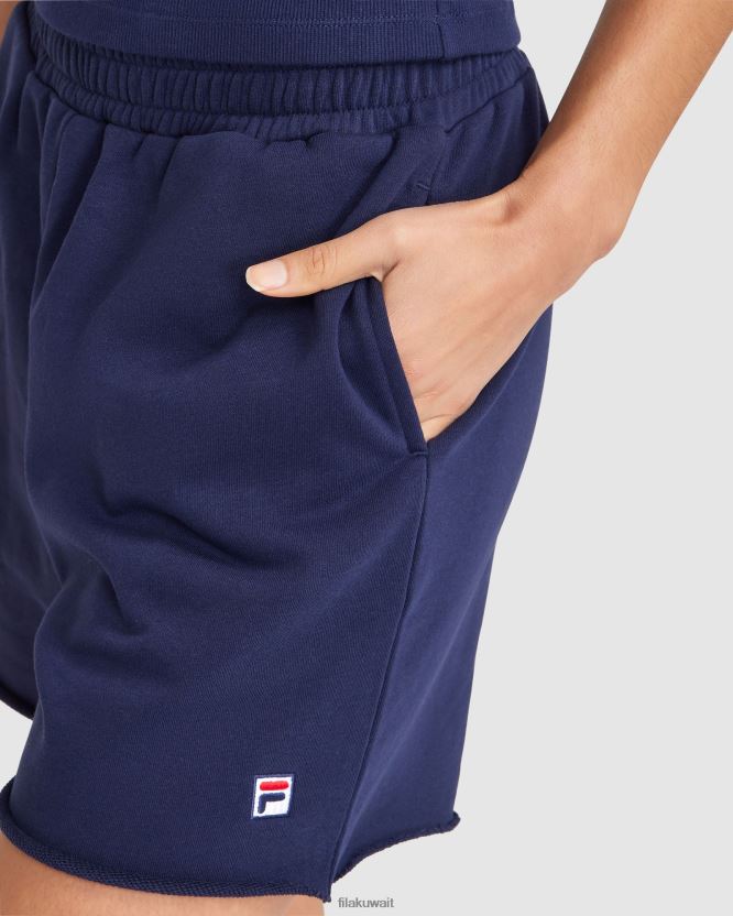 شورت سينزيا قصير للنساء من New Navy Fila BX00H42835 البحرية الجديدة FILA