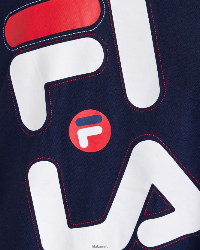 تي شيرت New Navy Fila الرجالي Plus Kiley BX00H42391 البحرية الجديدة FILA