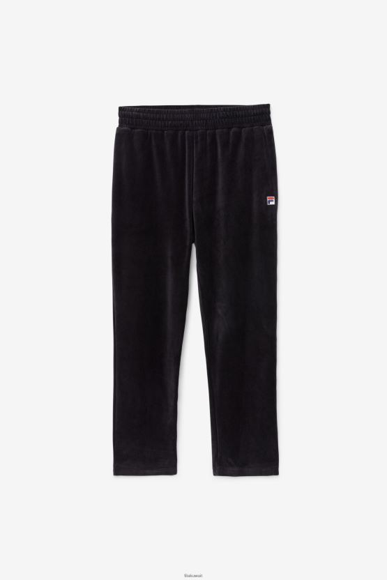 O-Fit القطيفة بانت فيلا سوداء BX00H4557 أسود FILA