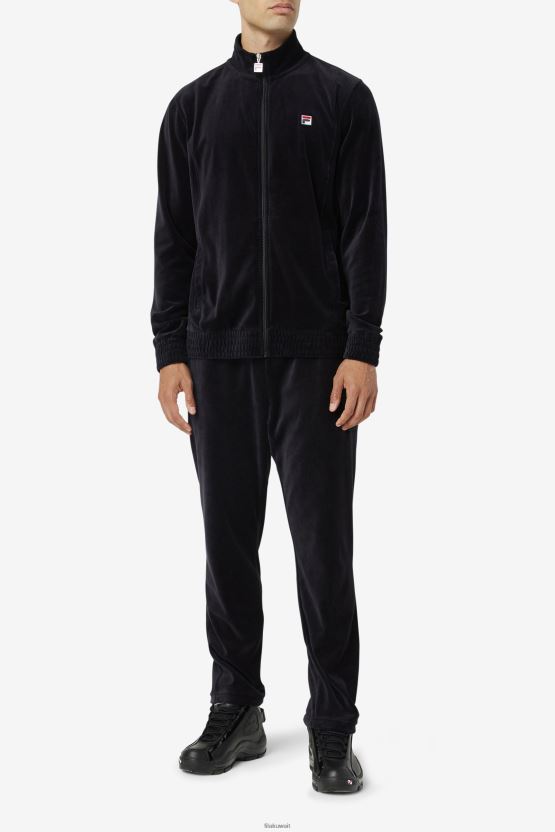 O-Fit القطيفة بانت فيلا سوداء BX00H4557 أسود FILA