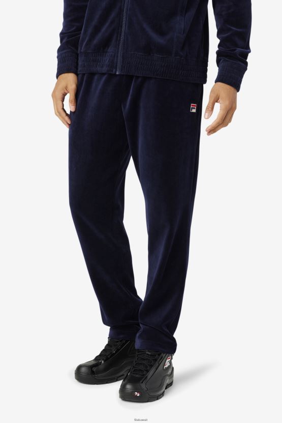 بنطال فيلور من O-Fit باللون الأزرق الداكن/الجاردينيا/الأحمر BX00H4560 كحلي/جاردينيا/أحمر FILA