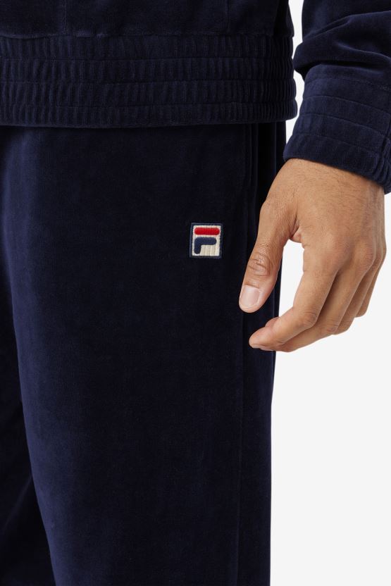 بنطال فيلور من O-Fit باللون الأزرق الداكن/الجاردينيا/الأحمر BX00H4560 كحلي/جاردينيا/أحمر FILA