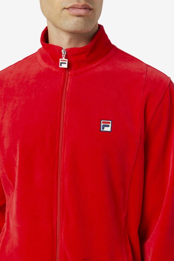 سترة قطيفة O-Fit باللون الأحمر BX00H4830 أحمر FILA