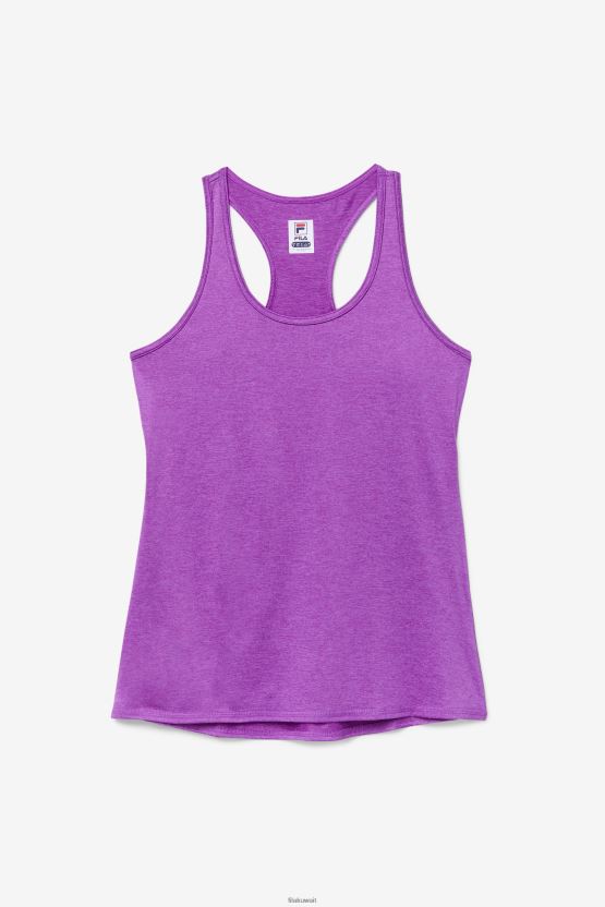 Pickleball Racerback Tank الأرجواني الصبار هيذر فيلا BX00H42021 هيذر الصبار الأرجواني FILA