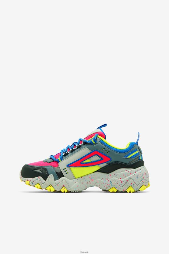 حذاء Pink Glo/Monument/Blue Fila للسيدات من Oakmont TR BX00H41215 الوردي جلو / النصب التذكاري / الأزرق FILA
