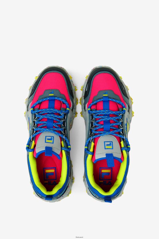 حذاء Pink Glo/Monument/Blue Fila للسيدات من Oakmont TR BX00H41215 الوردي جلو / النصب التذكاري / الأزرق FILA