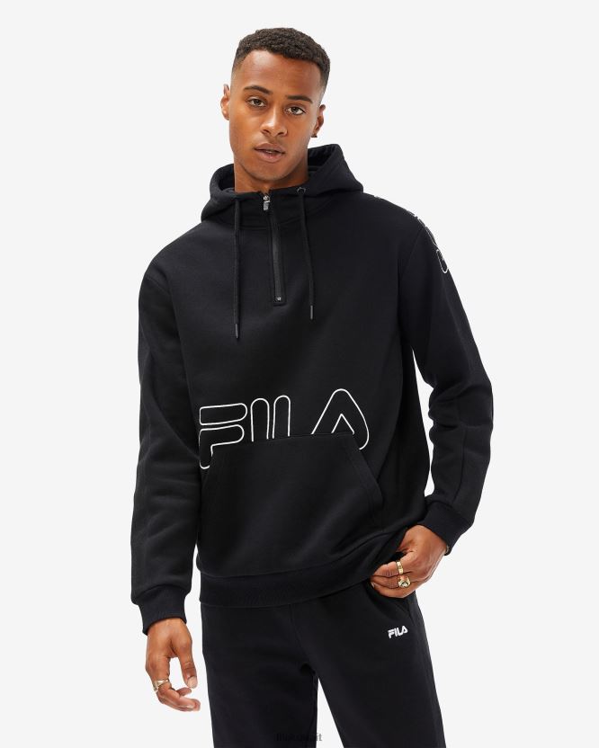 الرجال جاي QTR الرمز البريدي فيلا الأسود BX00H42606 أسود FILA