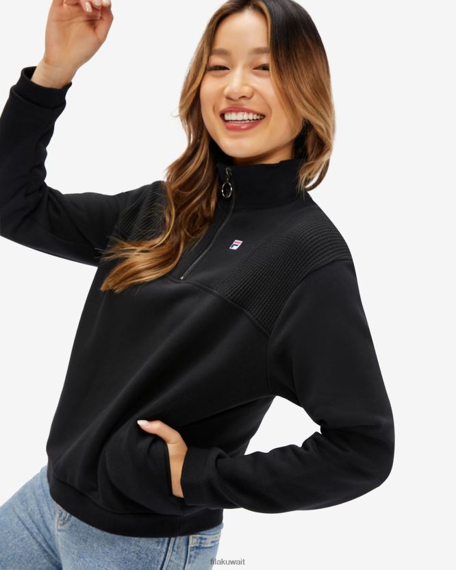 شارة نسائية QTR ZIP FILLA باللون الأسود BX00H42972 أسود FILA
