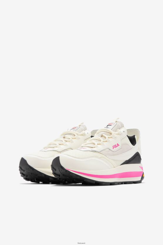 حذاء R1 Runner X Barneys Fila للسيدات أبيض/وردي/أسود BX00H41334 أبيض/وردي جلو/أسود FILA