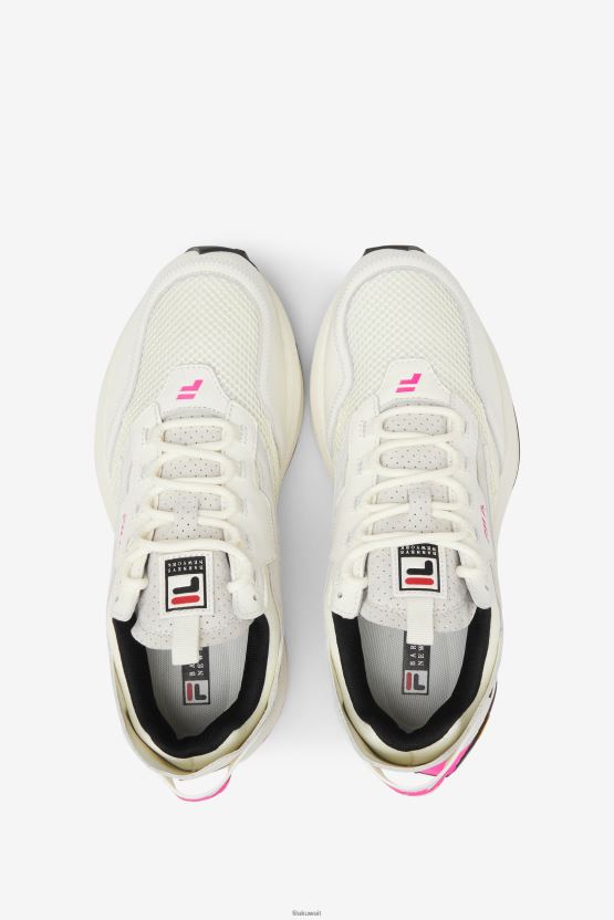 حذاء R1 Runner X Barneys Fila للسيدات أبيض/وردي/أسود BX00H41334 أبيض/وردي جلو/أسود FILA