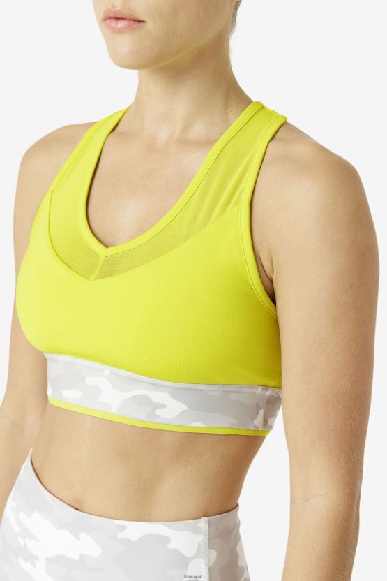 فيلا رفع Racerback الصدرية الأعلى الكبريت BX00H41807 الكبريت FILA